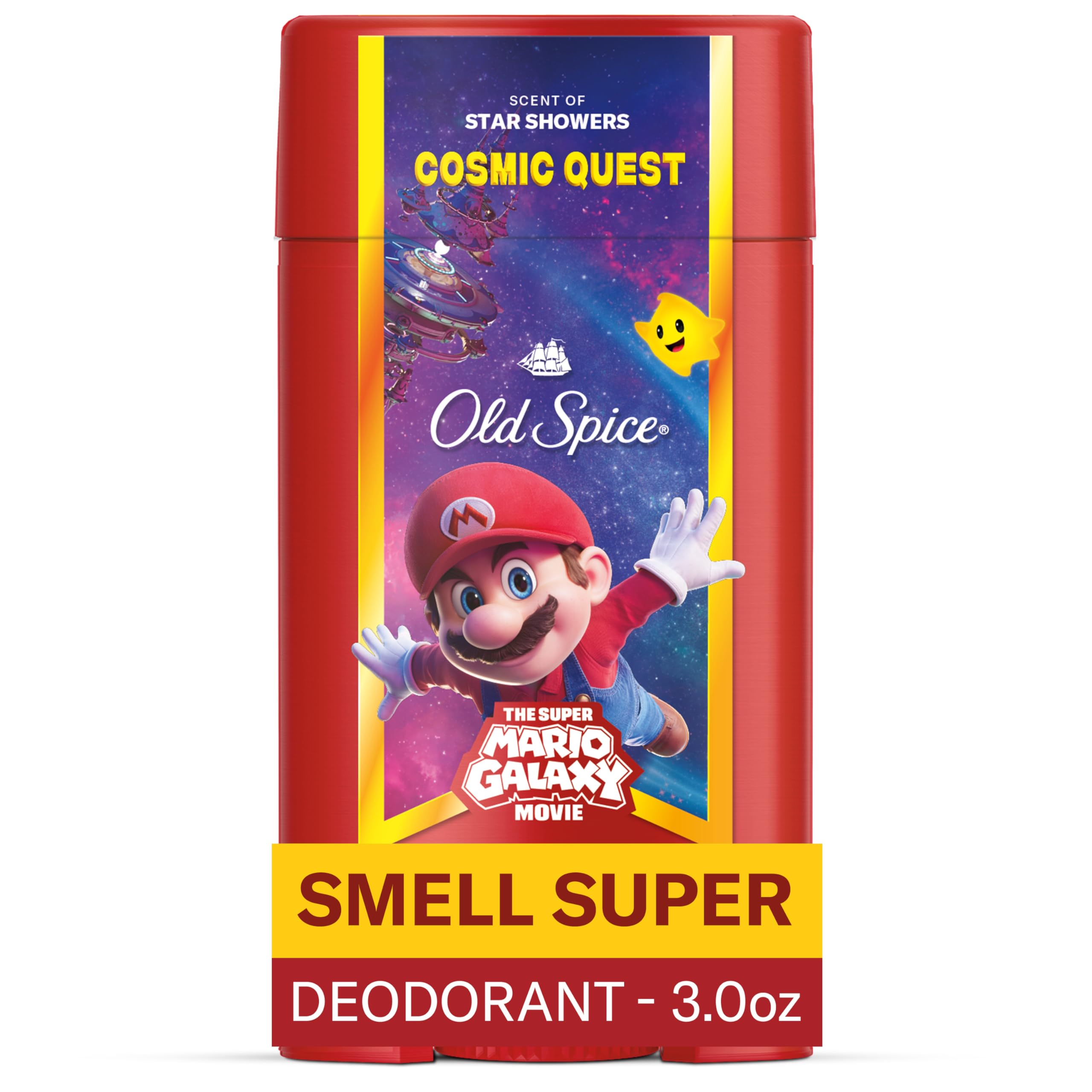 Old Spice Aluminum Free Deodorant for Men Old Spice x The Super Mario Galaxy Movie 24 7 Lasting