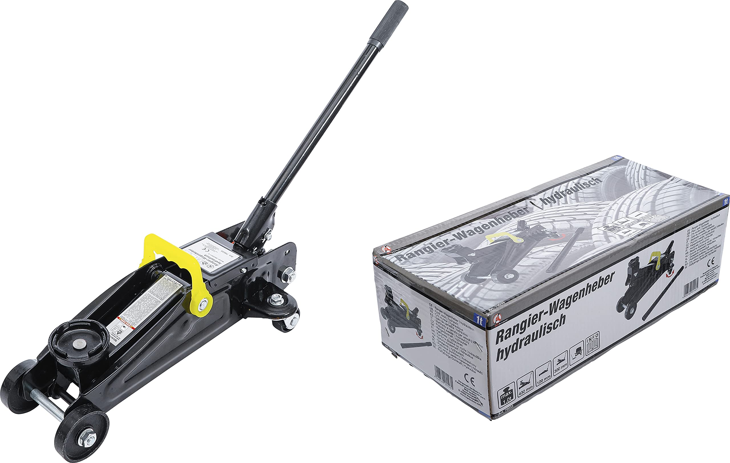 BGS Diy 70033 | Cric rouleur | hydraulique | 1 t