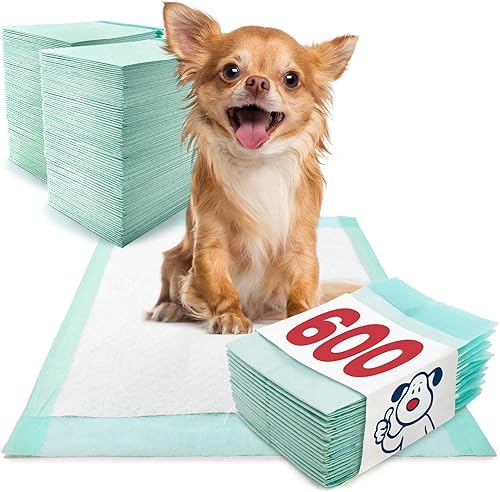 Almohadillas para cachorros, pequeñas de 17 x 24 pulgadas, paquete a granel de 600 unidades, almohadillas de primera calidad para orina para perros, disponible en Yaxa Peru
