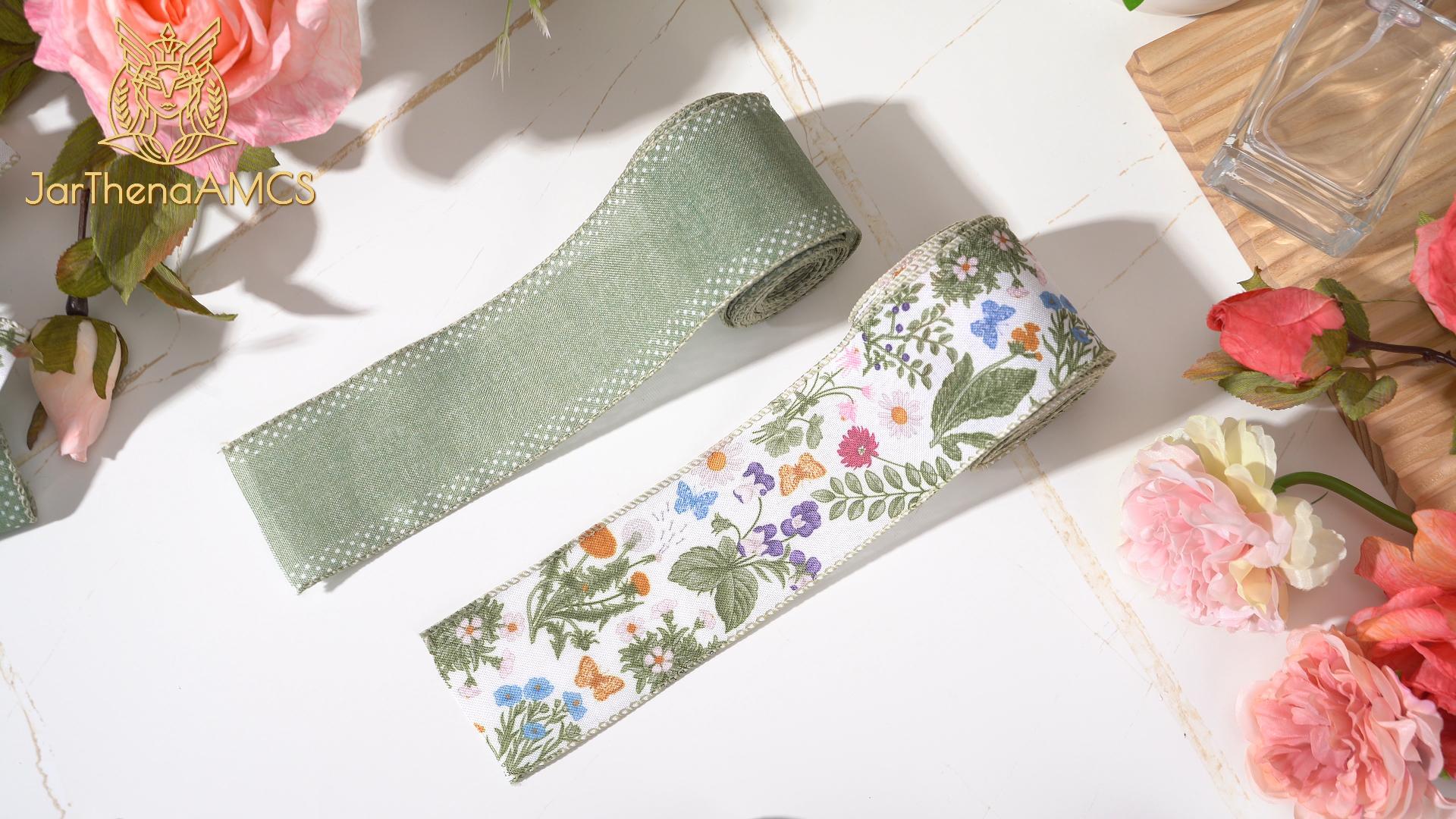 トップス Flower ribbon tops andmary ANDMARY】Flower ribbon tops