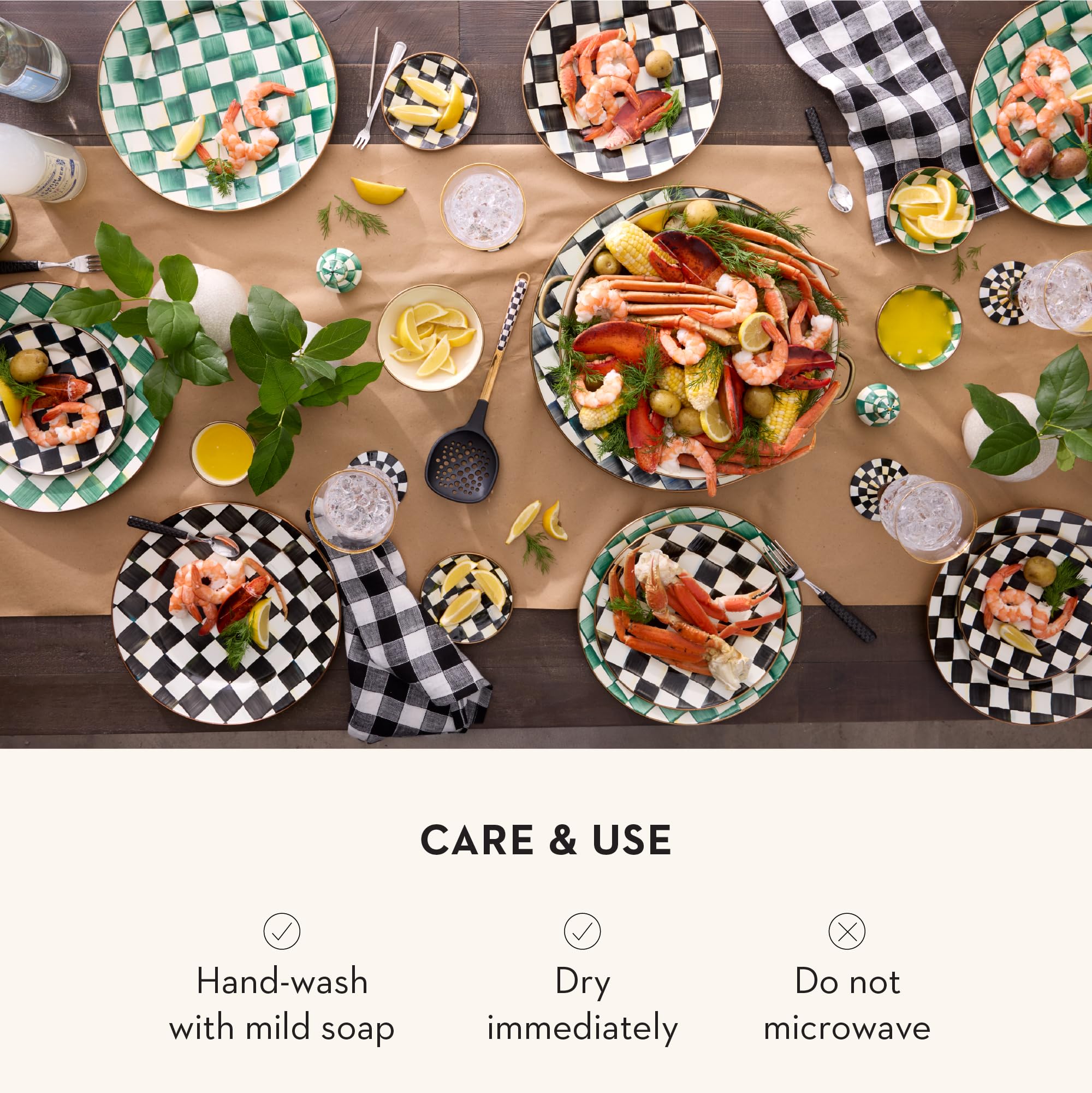Amazon.com | MACKENZIE-CHILDS Enamel Salad and Dessert Plate