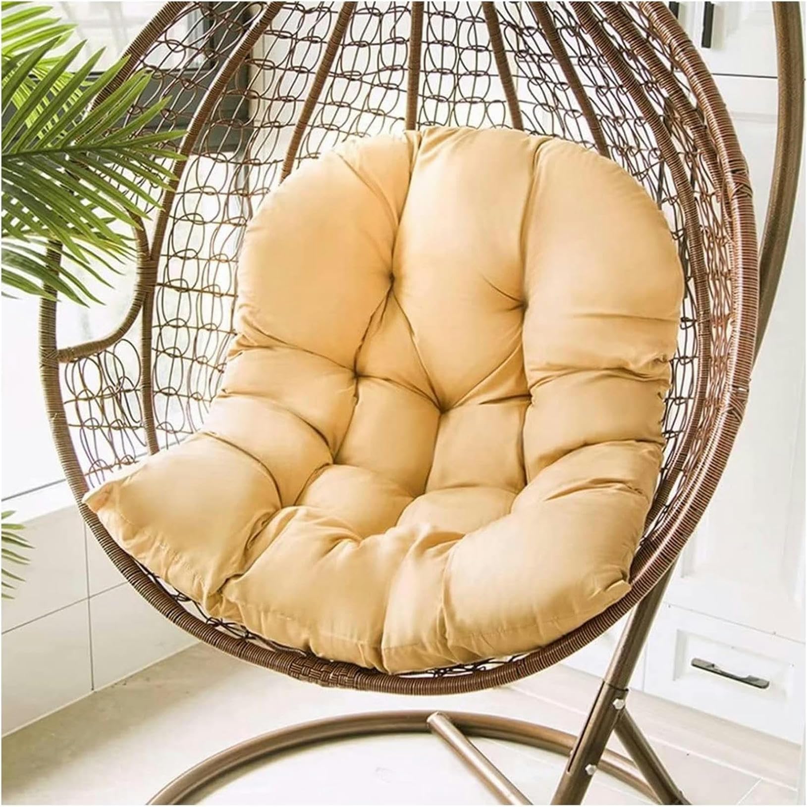 Coussin dossier doux lavable et imperméable pour chaise suspendue et hamac de jardin