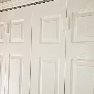 Bi-Fold Door Lock (2-Pack), Locks Automatically, Child & Pet Safety Lock...