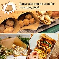 Vista 8 de 200 piezas de papel pergamino sin blanquear de 12 x 16, precortado para hornear, media hoja para hojas de galletas, utensilios de cocina