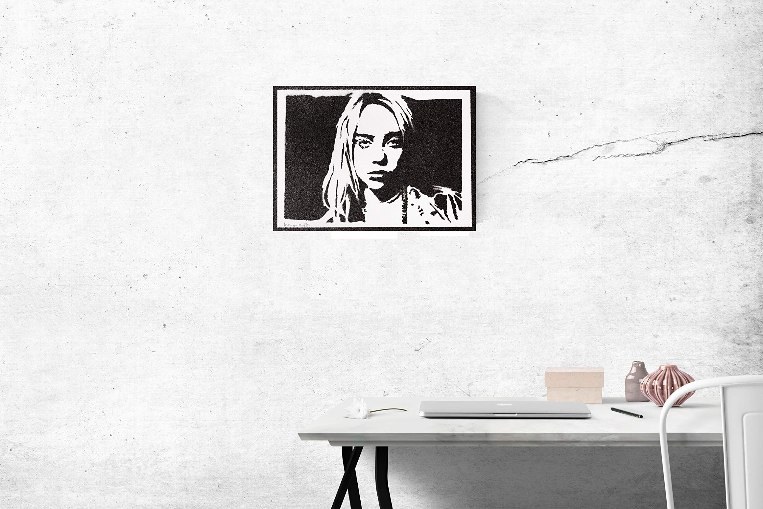 Poster Graffiti Handmade Moreno-Mata - Opera D'arte Originale Per Decorazione Moderna Soggiorno - Foto 2