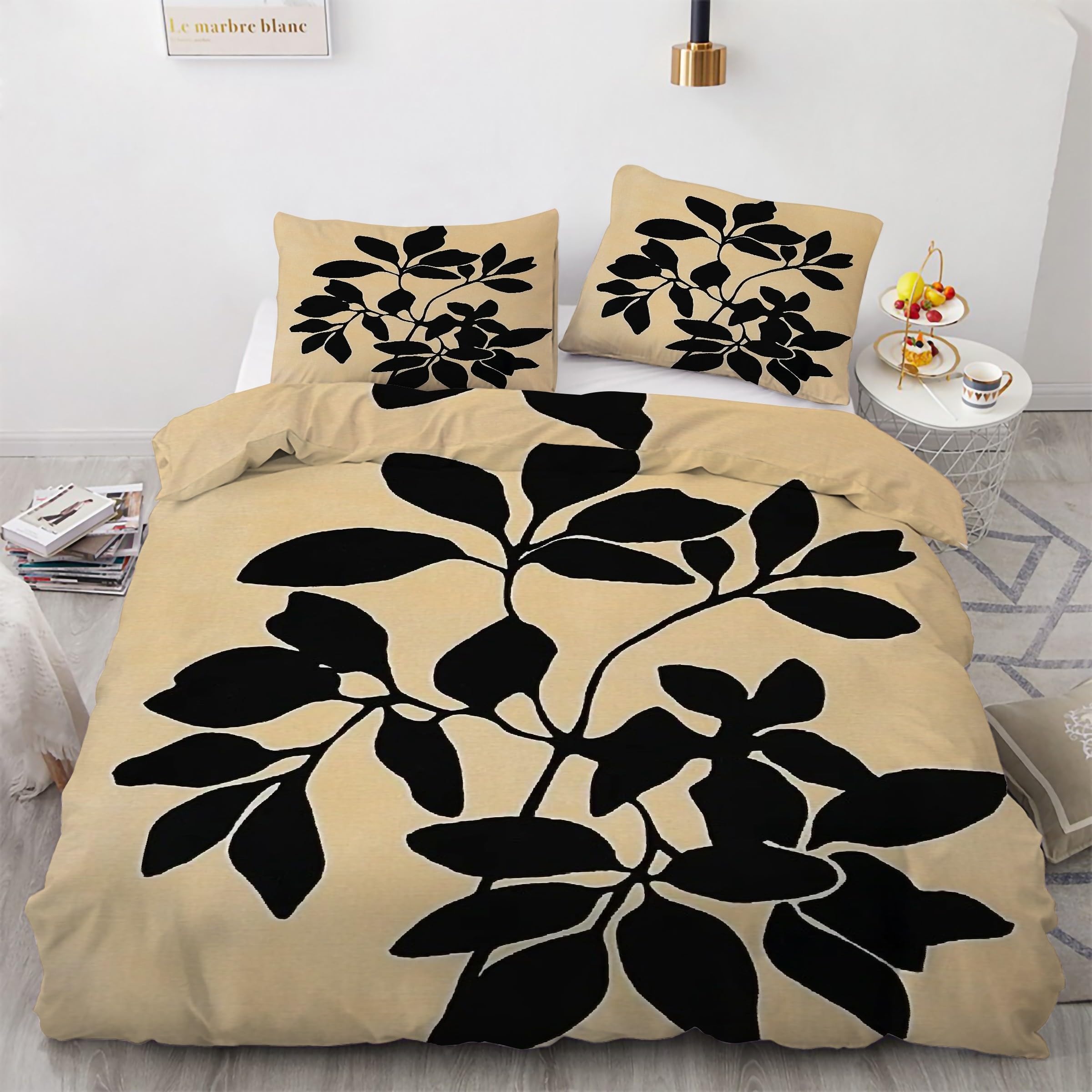 Housse de couette en microfibre douce parure de lit 90x190 fermeture éclair KG5264