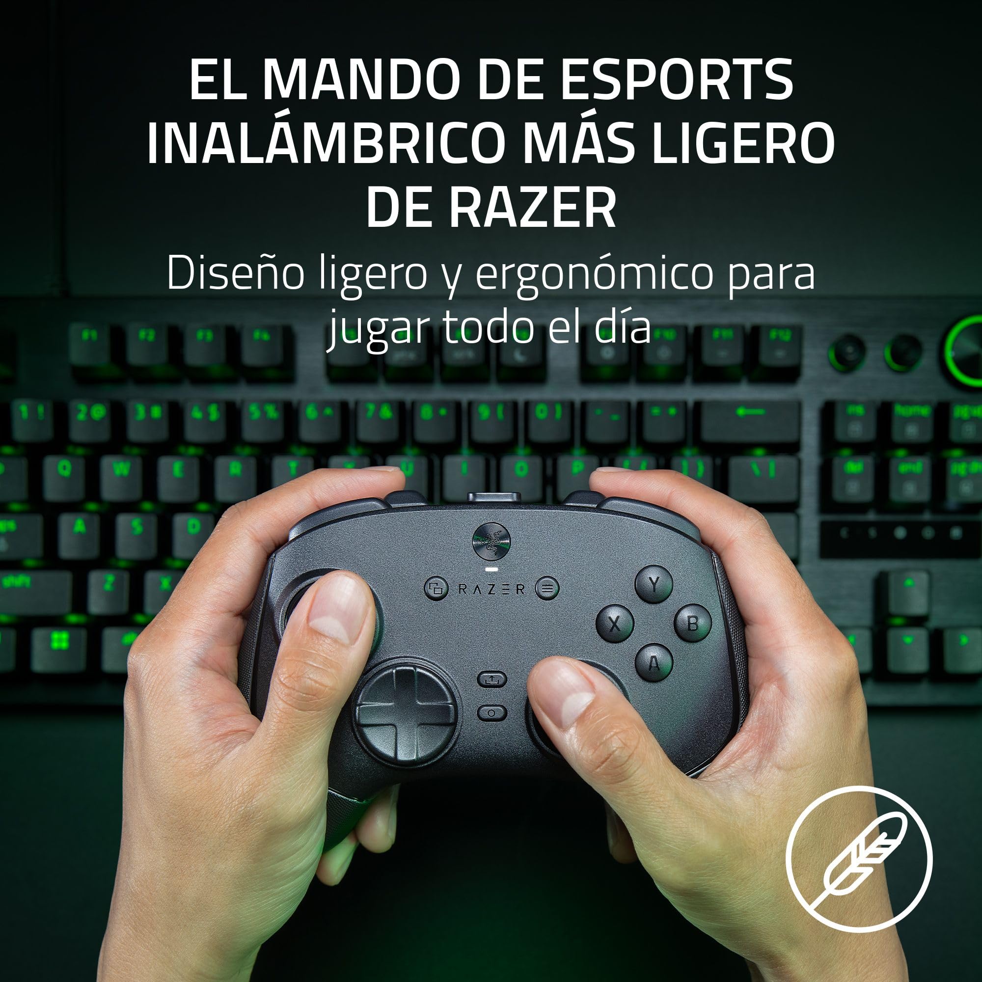 Razer Wolverine V3 Pro 8K PC - Mando inalámbrico de esports para PC (8K Hz HyperPolling, Palancas de mando TMR con cubiertas intercambiables) Negro