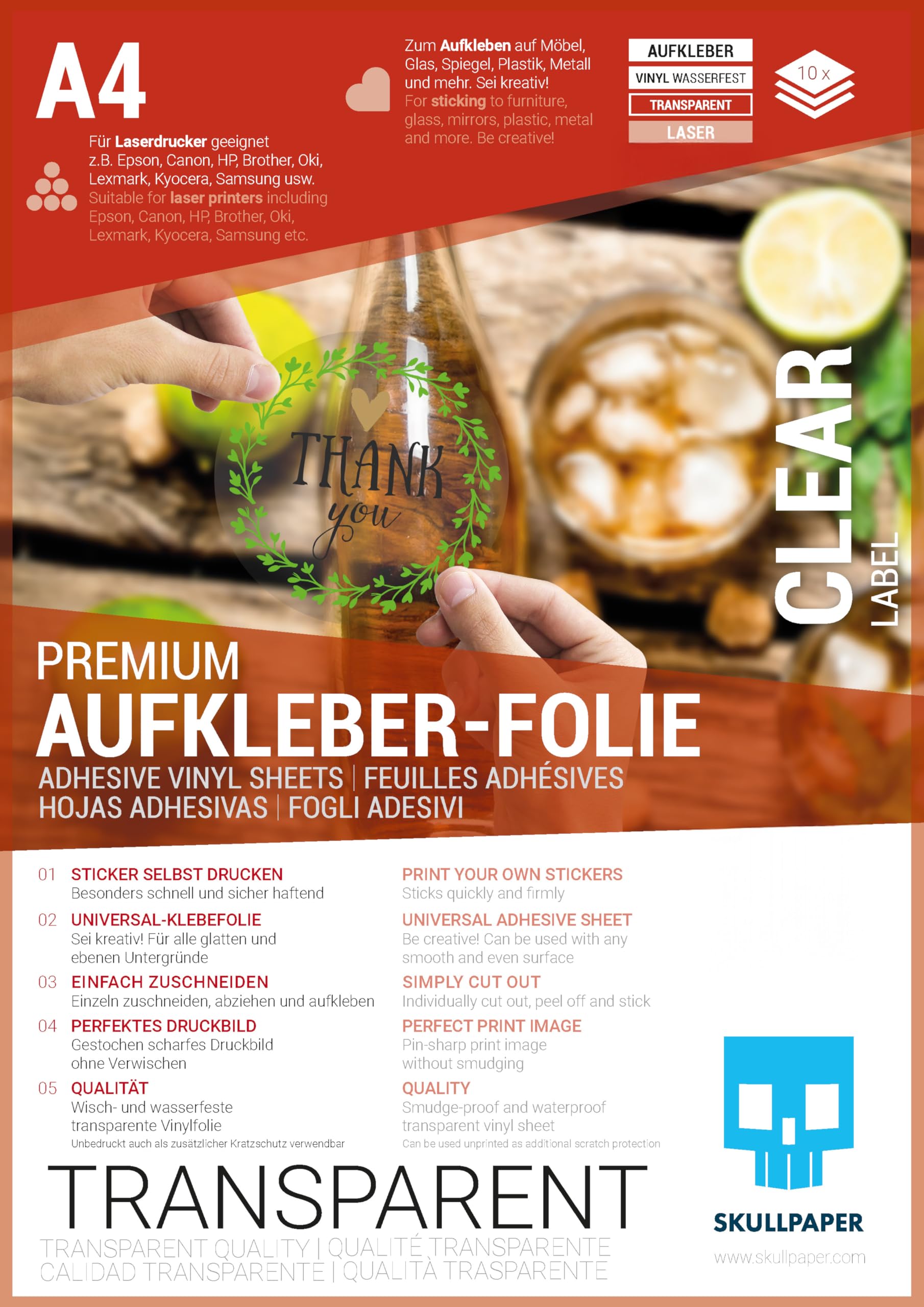 Foglio Adesivo A4 Per Acquerelli Pellicola Decalcomania A4 Per Modellismo -  Adesiva A Scorrimento Acqua, Per Laser/Inchiostro Pellicola Pripa Per  Decorazioni Fai Da Te, image size:1810x2560