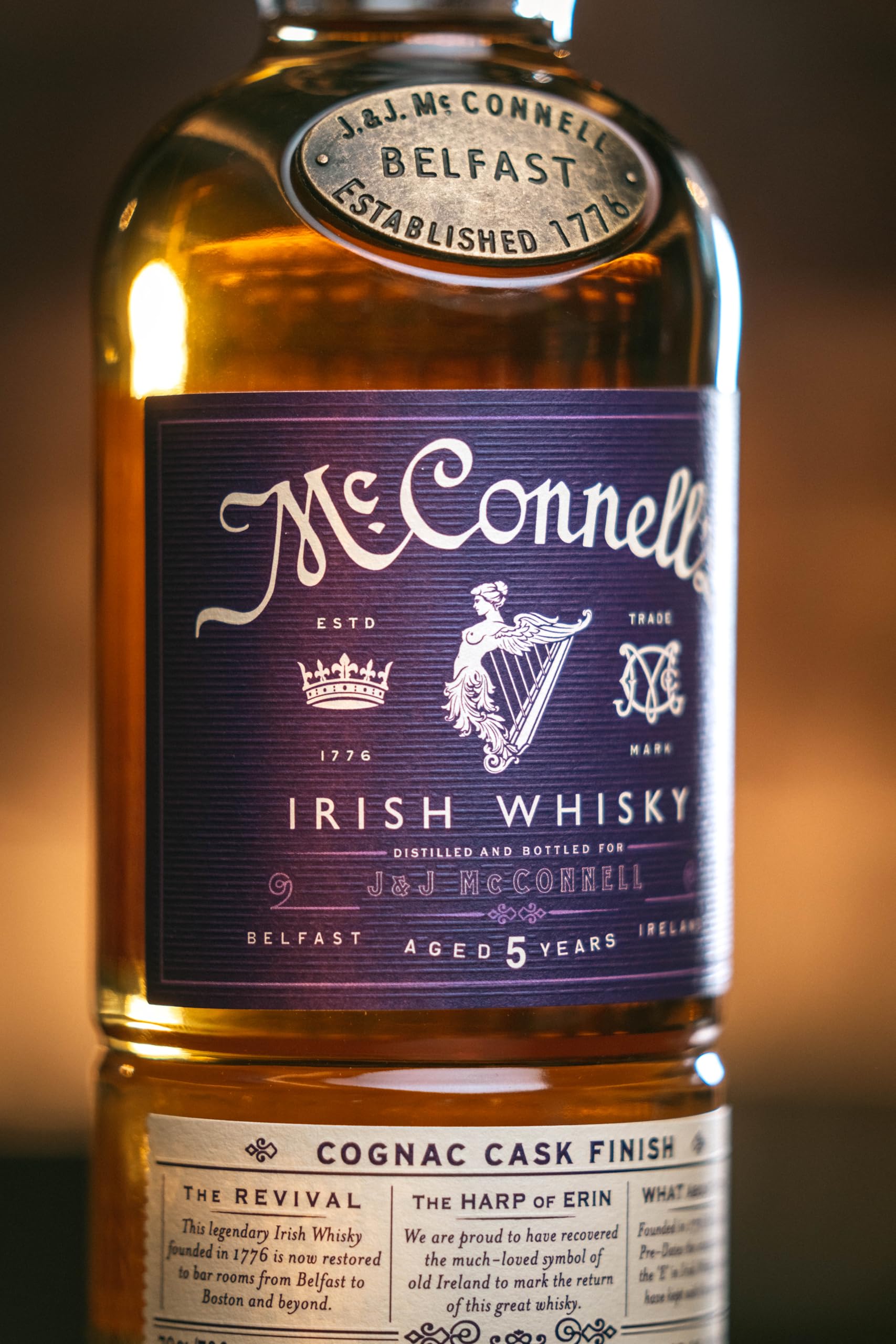McConnell's Irish Whisky 5年 700ml McConnell's - 5 year old Cognac Cask Finish Irish Whiskey 70cl 46