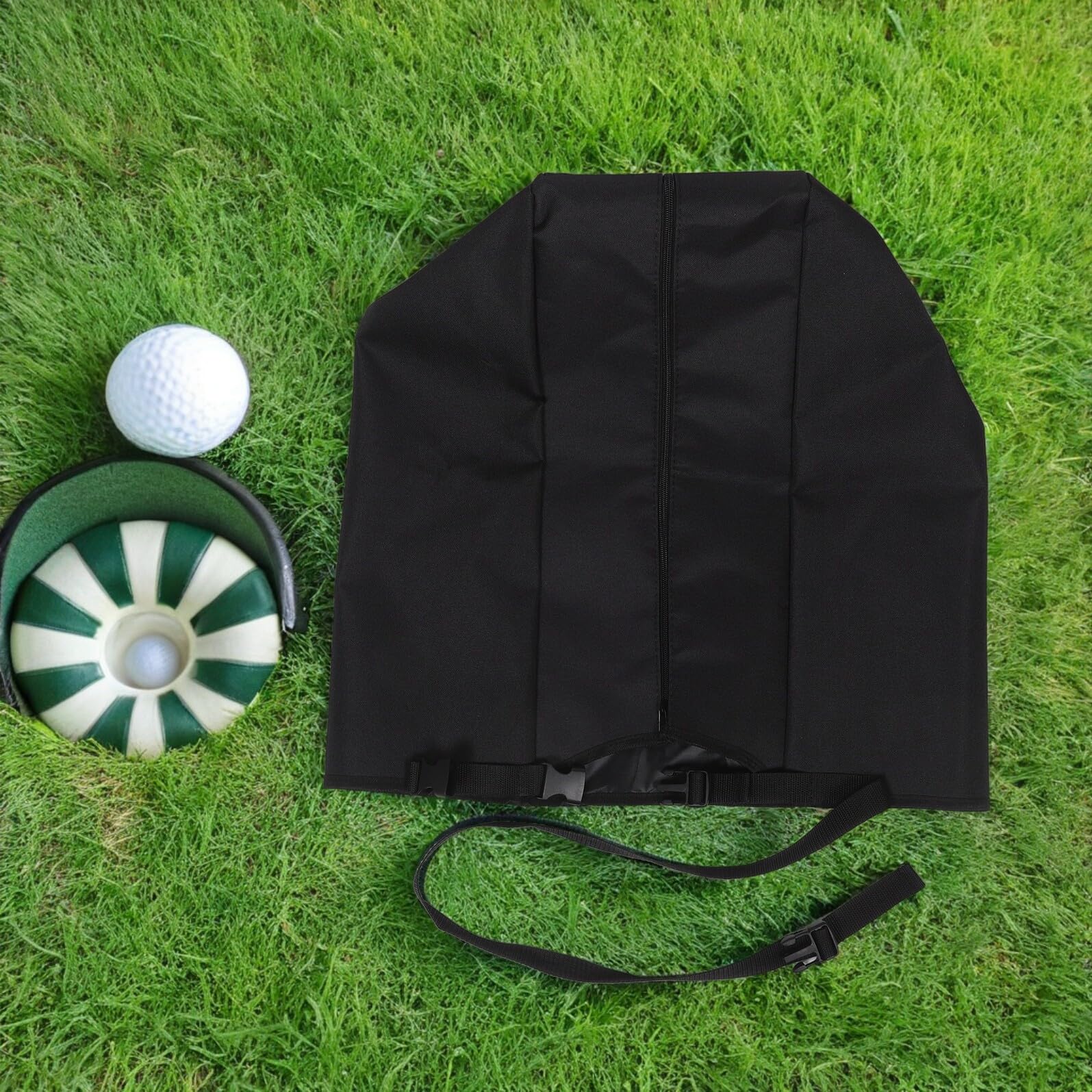 VICASKY Copertura Antipioggia per Sacca da Golf Elastica Nera Protezione Antipolvere Portatile per Mazze da Golf Copertura Protettiva Compatta per Uso Outdoor e Viaggi
