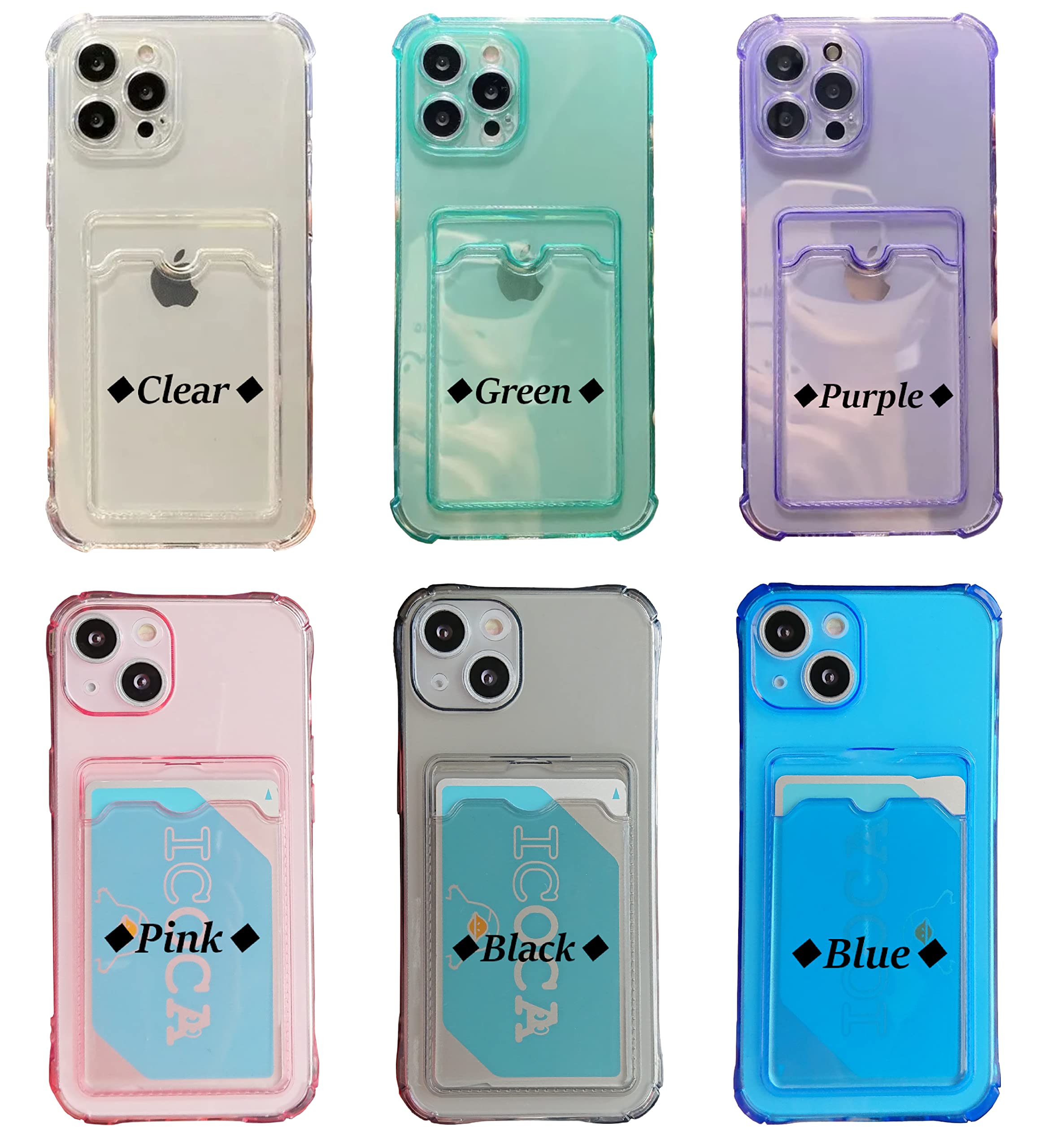 Amazon.co.jp: iPhone13 【透明 クリア】6.1インチ カバー ポケット