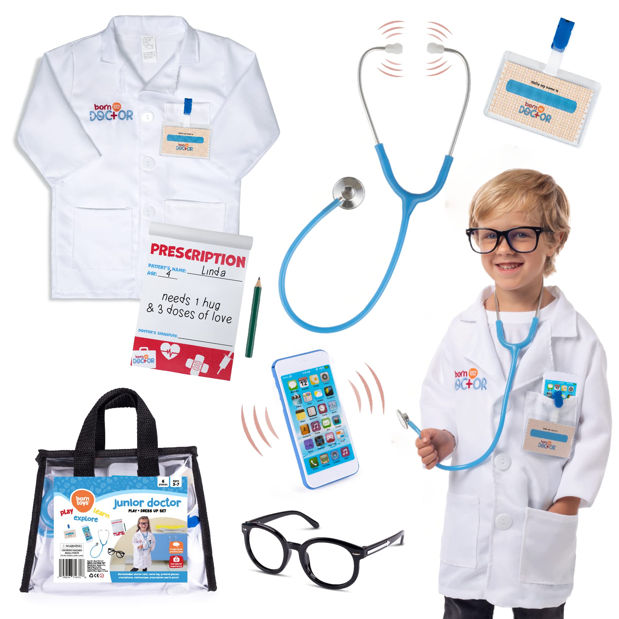 Buy Born Toys Doctor Kit for Kids Complete Kids Doctor Kit Includes