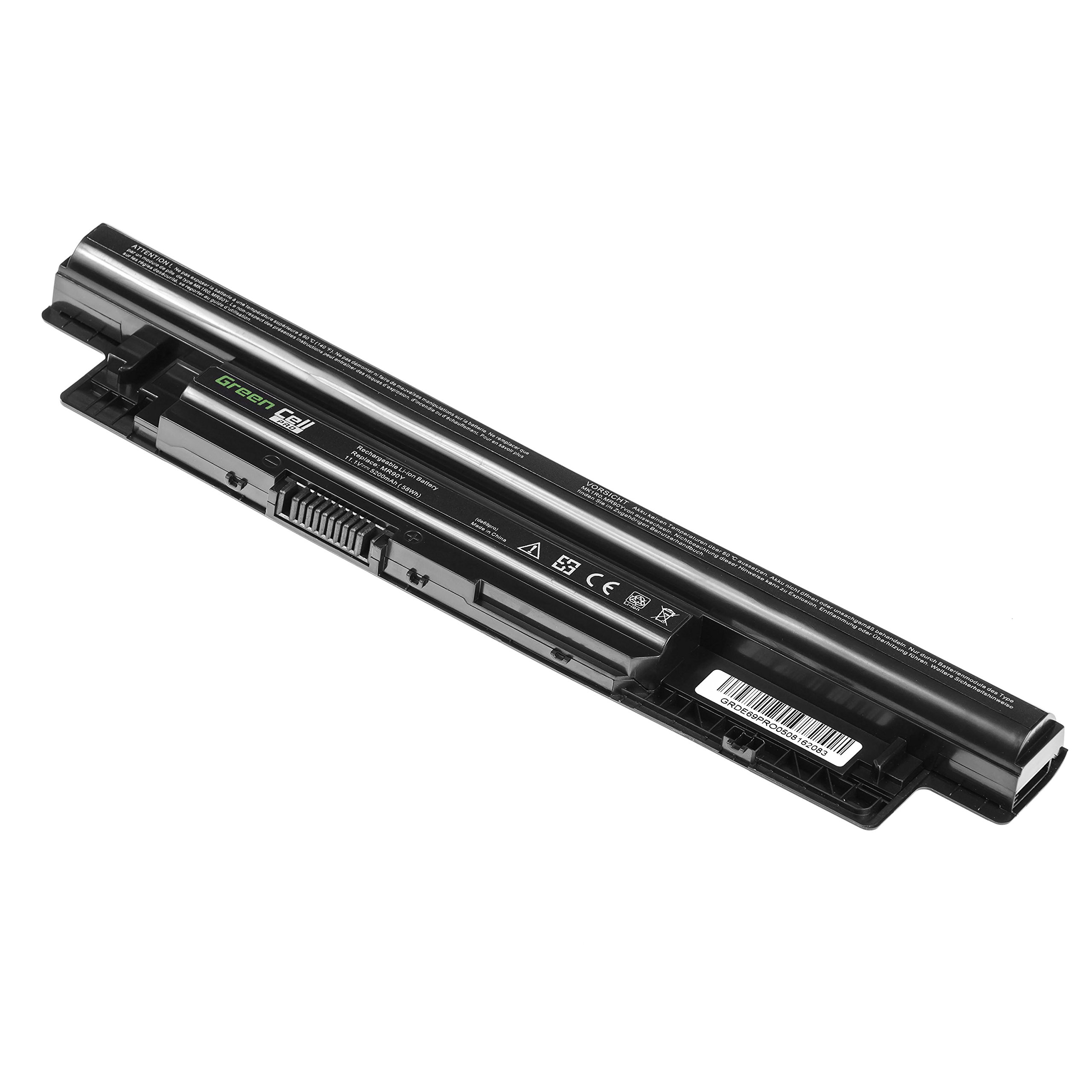 Green Cell PRO Bateria MR90Y XCMRD do Dell Inspiron 15 3521 3531 3537 3542 3543 15R 5521 17R 5721 (5200mAh 11.1V Czarna)