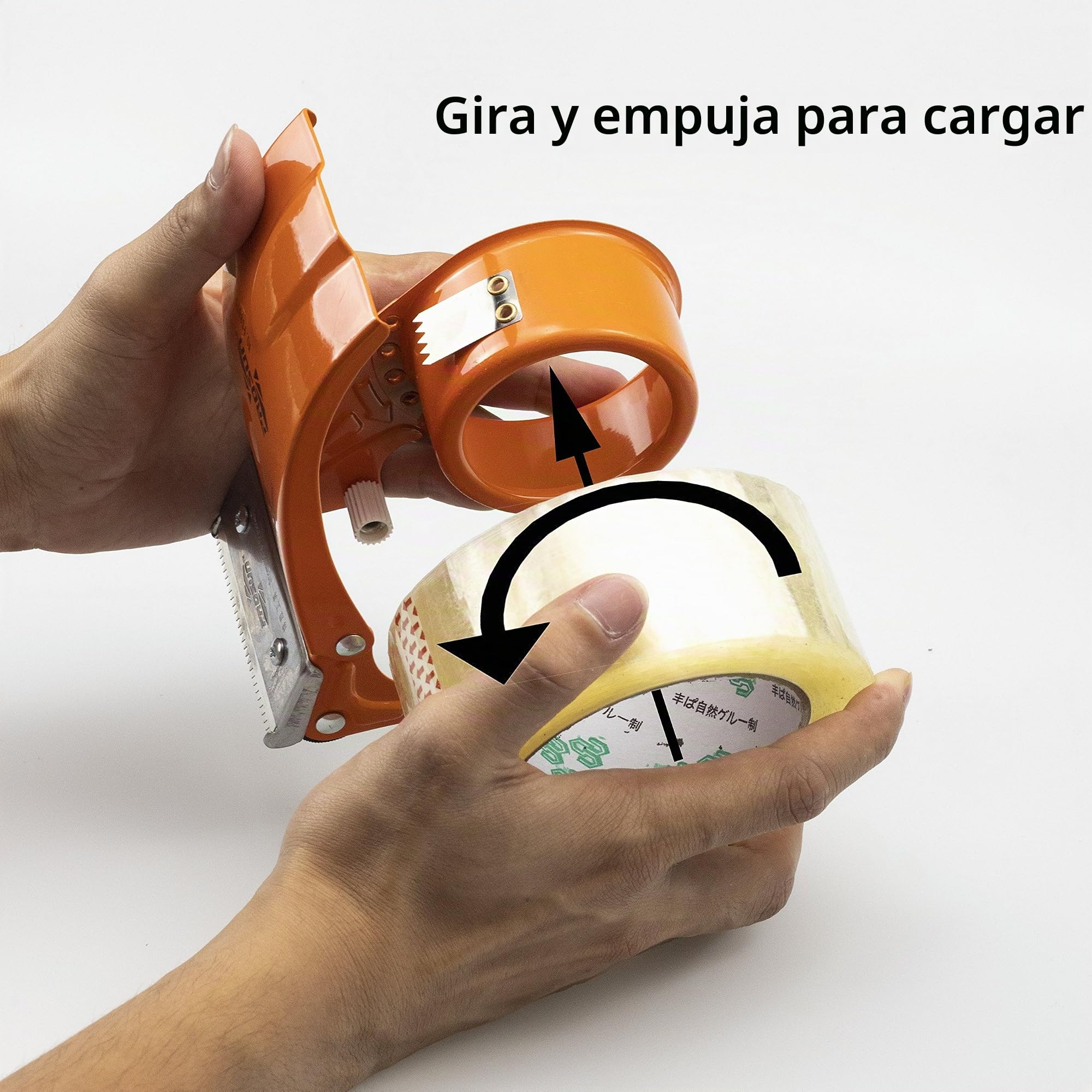 Dispensador de Cinta Adhesiva 48mm 50mm Mango Ergonómico Amarillo