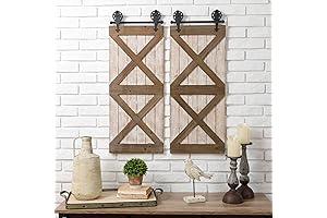 Glitzhome Farmhouse Shutters Wall Decor