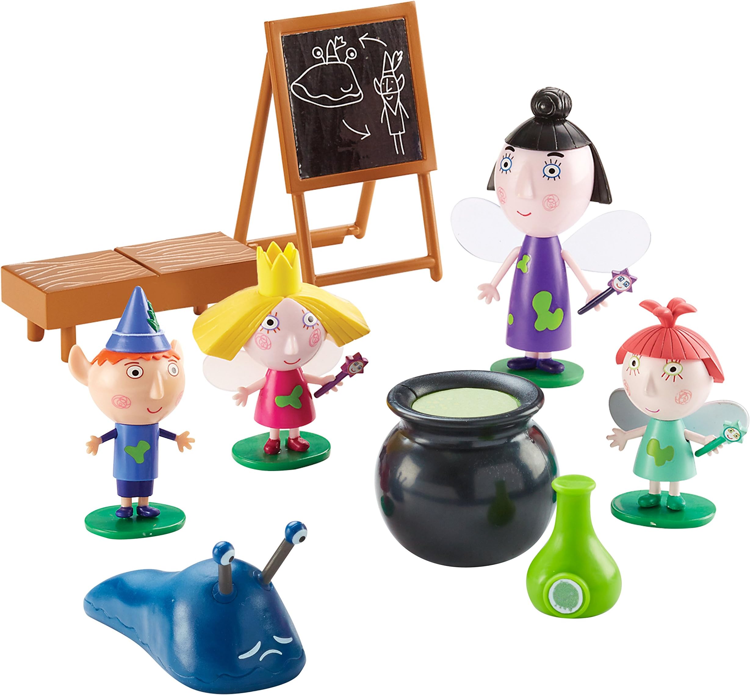 Ben & Holly's Magic Potion Class, scaled preschool figures, imaginative play, Ben & Holly's Little Kingdom, nanny plum, 07712