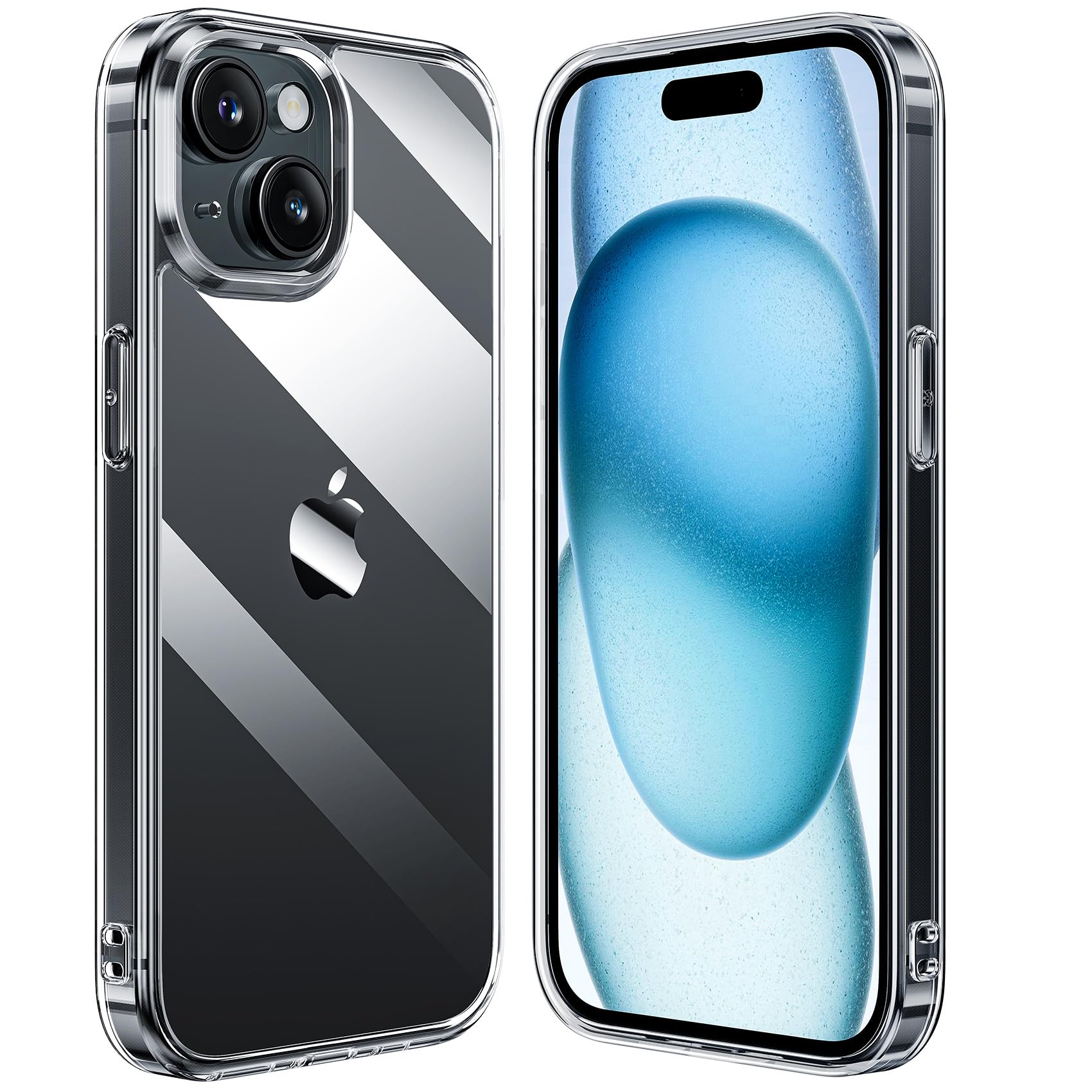 Amazon.co.jp: NIMASO ケース iPhone15用 クリア カバー 背面