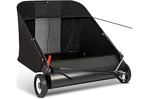 42-Inch Yard Sweeper Pull Behind: Effortless Lawn and Garden Cleanups
