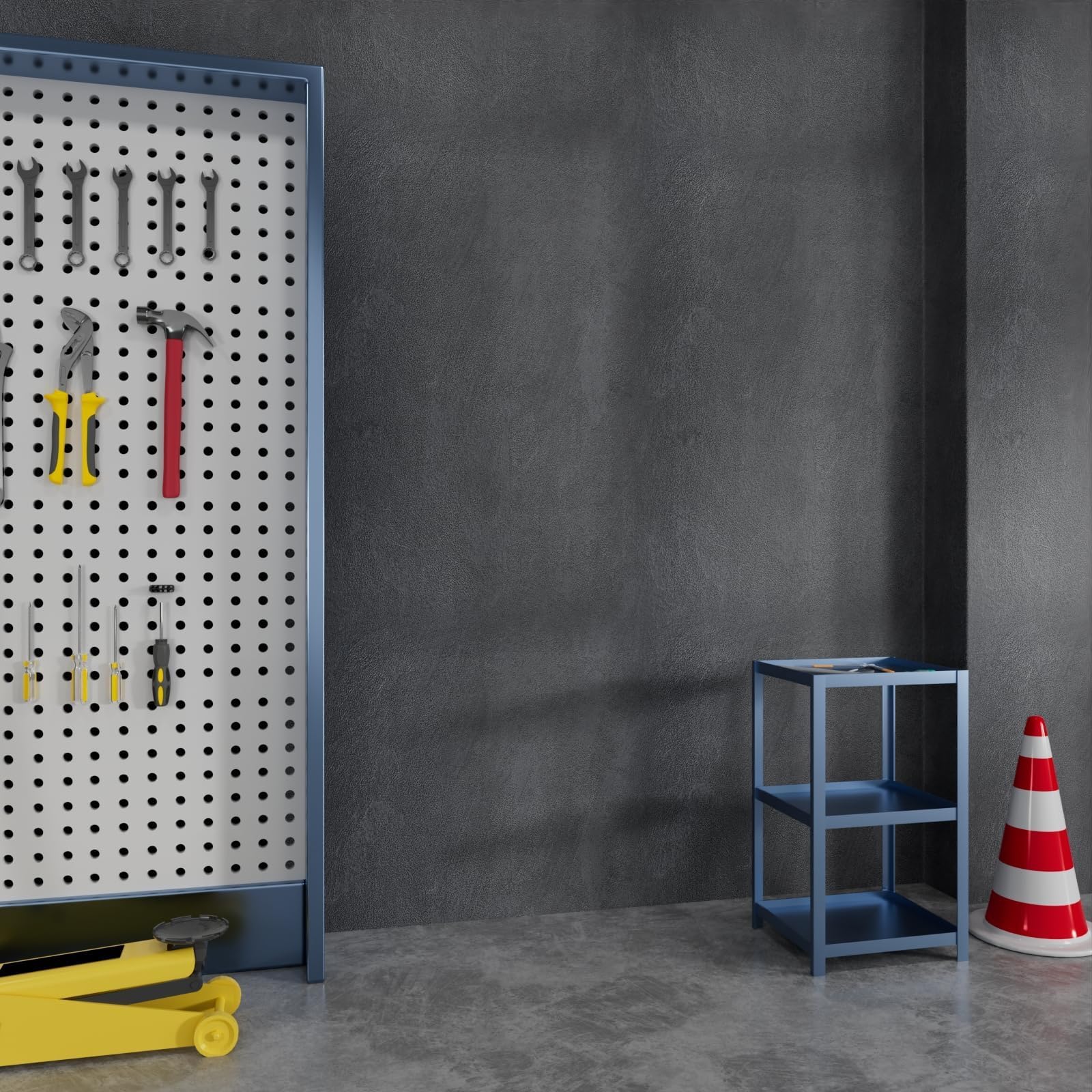 Stickyart Carta da Parati Adesiva Muro Effetto Cemento Grigia Industriale 60cm x 400cm Carta da Parati Moderna Pellicola Adesiva per Mobili Grigia Impermeabili Decorativi per Armadi Cucina Tavolo