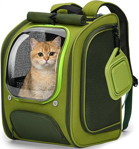 Pecute Cat Bubble Backpack Carrier (Green)