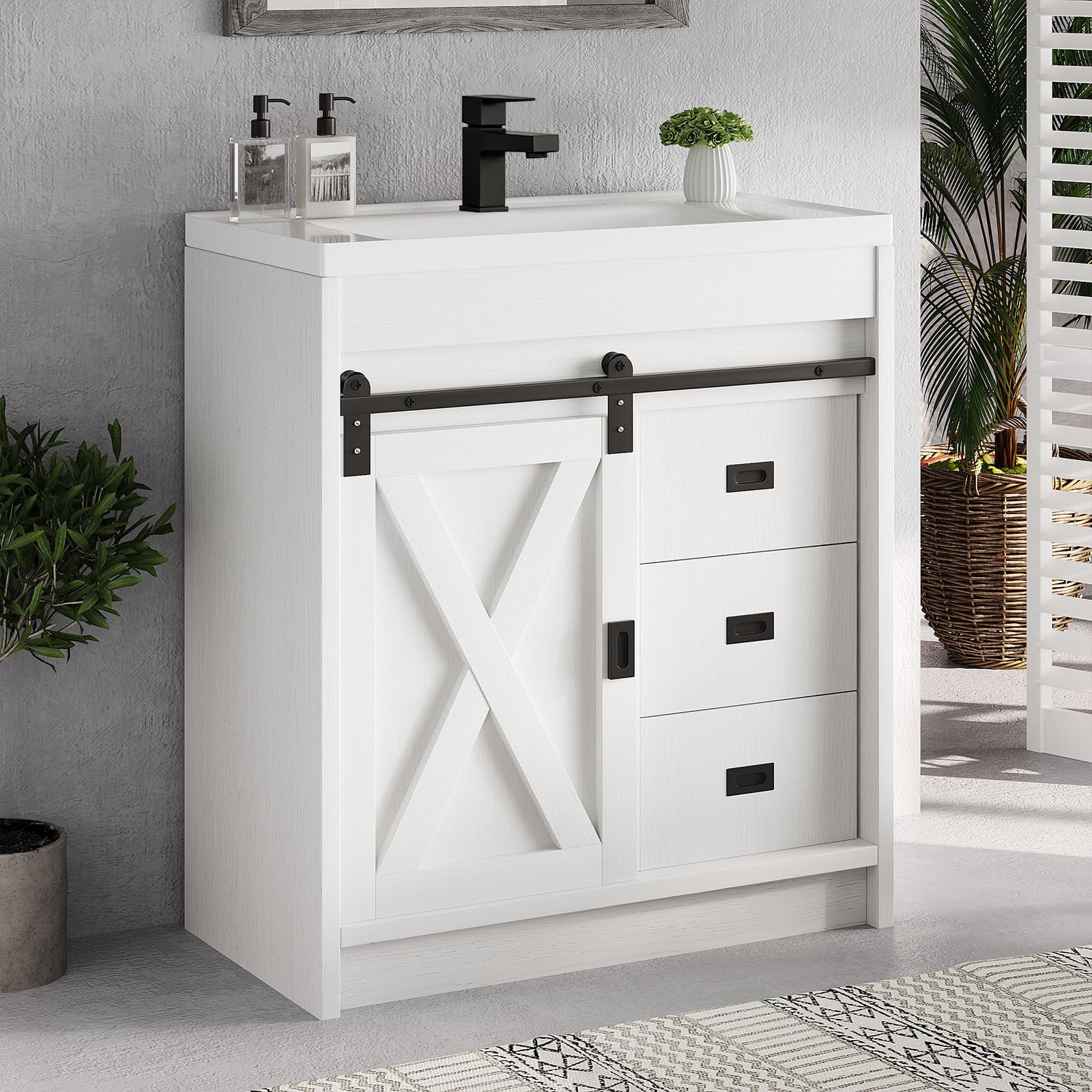 4ever2buy 30 inch Bathroom Vanity with Sink