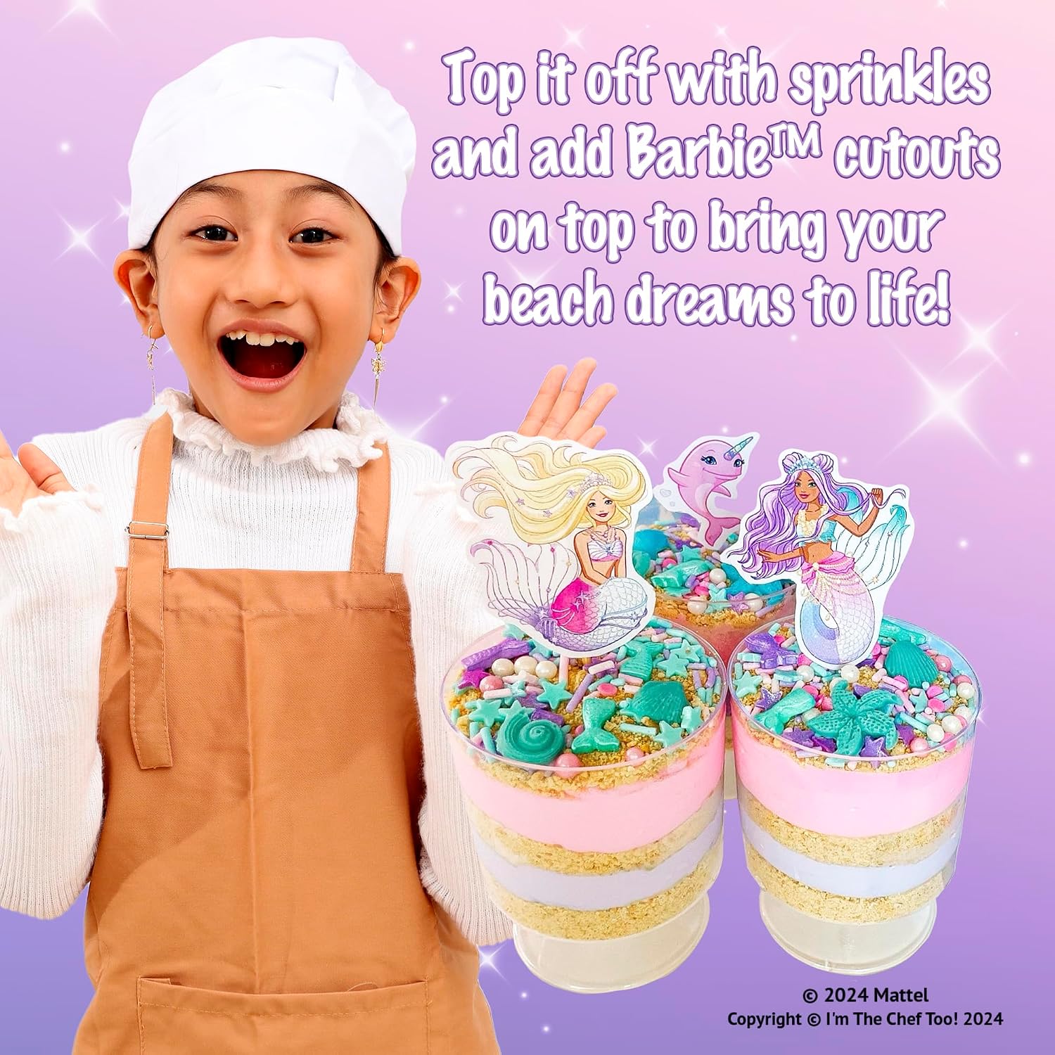 I'm The Chef Too! Baking Kit, Mermaid Mousse Adventure Baking Kit, Enjoy, Educational STEM Recipes and Learning to Bake (Mousse Maker)