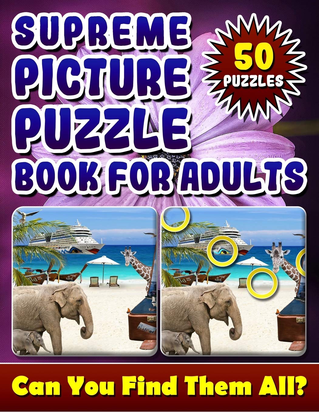 Supreme Picture Puzzle Books for Adults: Hidden Picture Books for Adults. Picture Search Books for Adults. How many Differences Can You Spot?