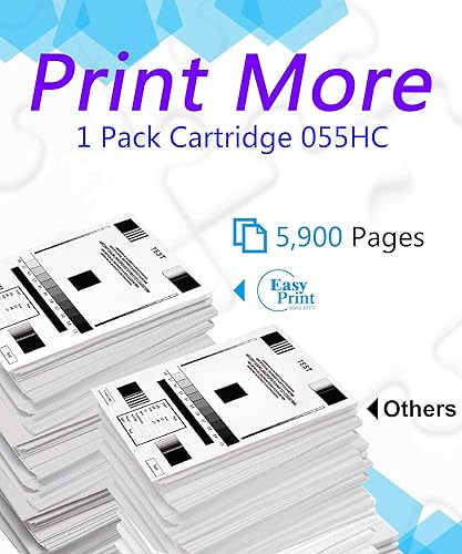 Miniatura 3 de EASYPRINT - Cartucho de tóner 055 de repuesto para Canon CRG055H utilizado para impresora LBP663Cdw 664Cx 653Cdw MF744Cdw MF746CX MF743Cdw MF745Cdw