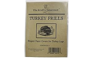 Elegant White Paper Turkey Leg Covers for Festive Poultry Presentations