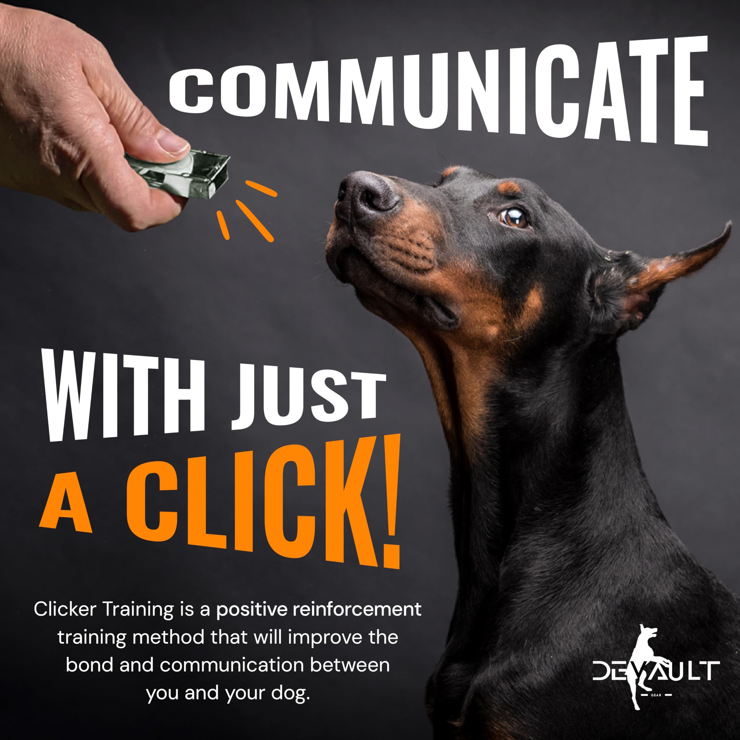 Hundeklicker Schwarz & Weiß (10er-Pack) – Clicker für Haustiertraining – Hundetraining & Verhaltenshilfen einfach überall hin mitzunehmen – bringen Sie Ihrem Hund Tricks bei oder belohnen