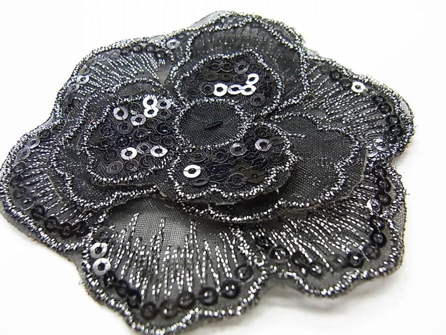 Amazon | ケミカルレース モチーフ オーガンジー ワッペン