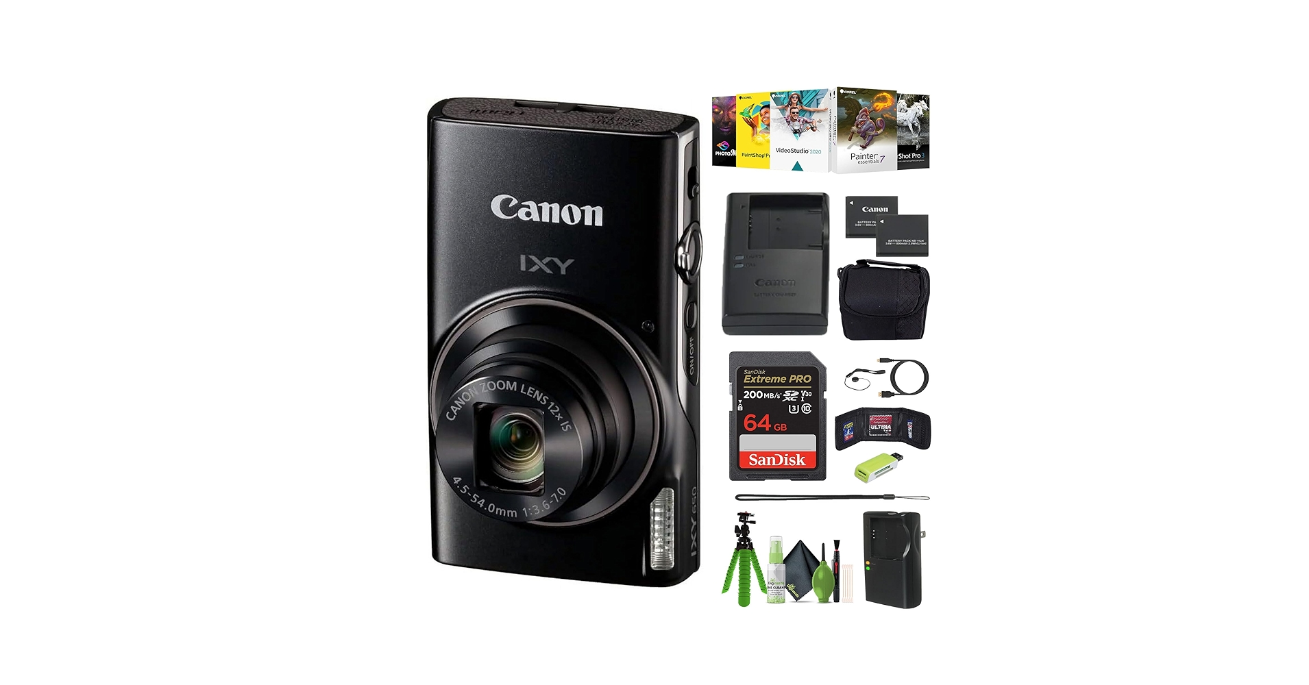 Amazon.com : Canon PowerShot IXY 650 (ELPH 360) HS Compact