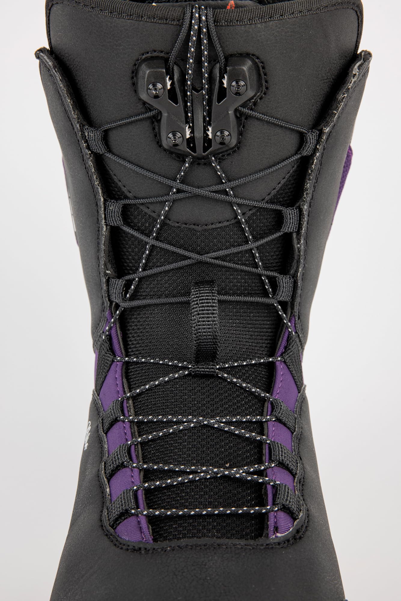Nitro Women's Snowboards Scala TLS '23 All Mountain Freeride Freestyle Quick Lacing System Boot Snowboard Boot, Black-Purple, MP 27.0 // EU 41 1/3 // US 9.5