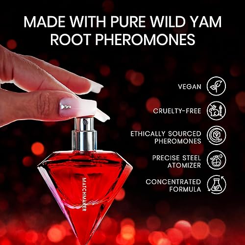Miniatura 5 de Eye of Love Matchmaker - Perfume de feromonas de diamante rojo para mujer, fragancias de larga duración con aroma cítrico floral, colonia a base de