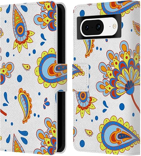 Miniatura 8 de Head Case Designs Officially Licensed Haroulita Marigold Cute Flower Pattern Leather Book Wallet Case Cover Compatible with Google Pixel 8