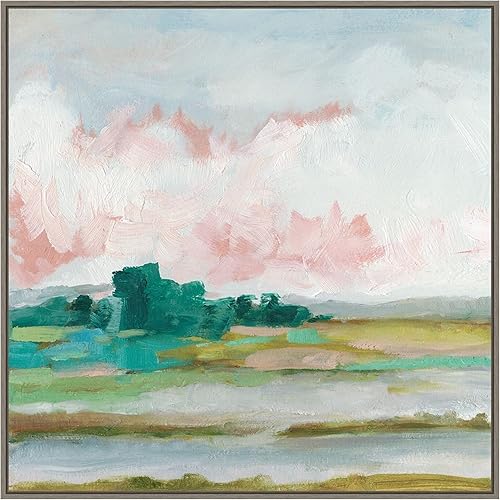 Miniatura 13 de Amanti Art Ethan Harper - Lienzo enmarcado para pared, 30 x 30 pulgadas, diseño de pantano rosa II, lienzo enmarcado para pared, obras de arte de