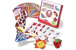 Gamenote Origami Paper Kit for Kids Ages 5-8