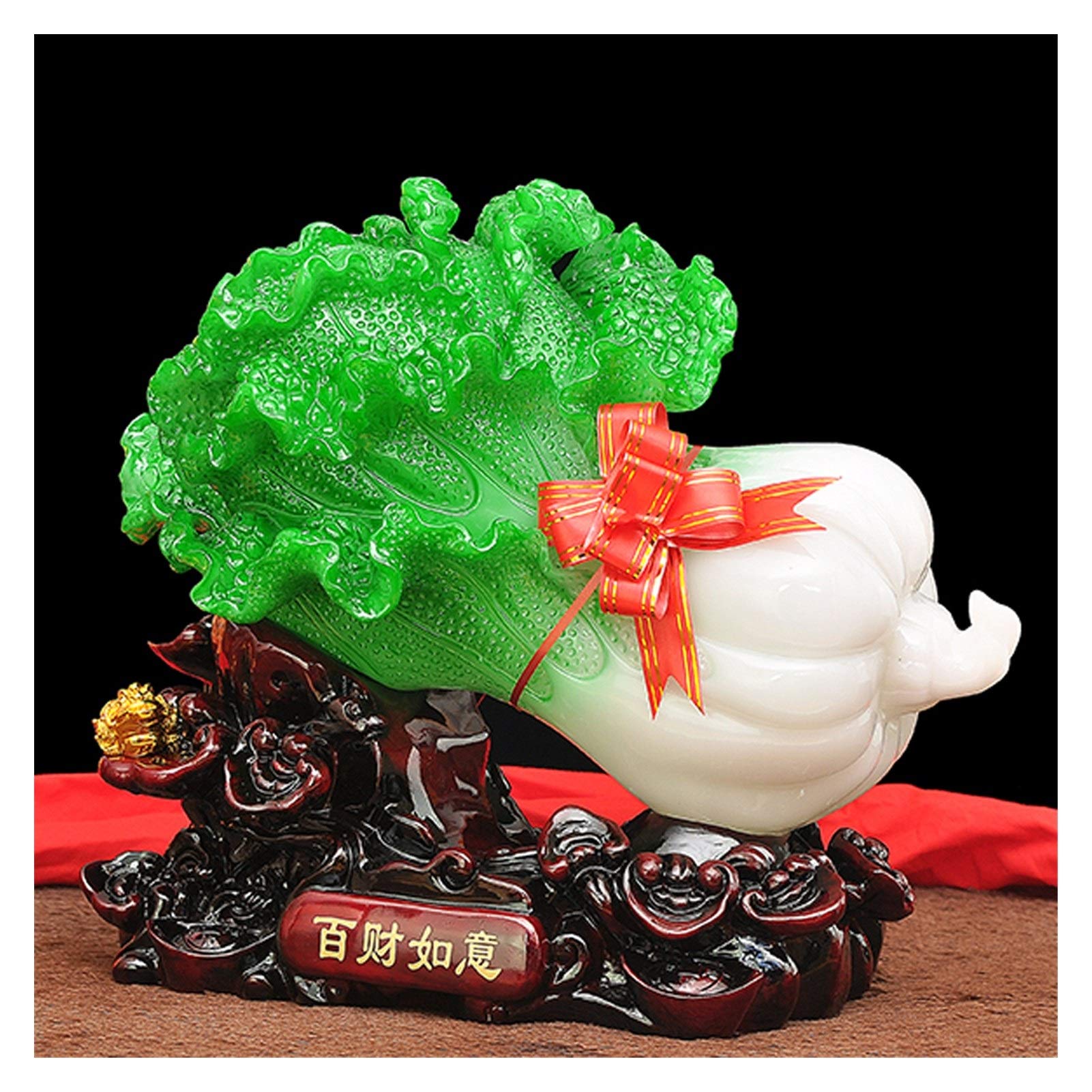 Statue chou de jade Feng Shui de taille M, le cadeau idéal pour souhaiter la bonne chance
