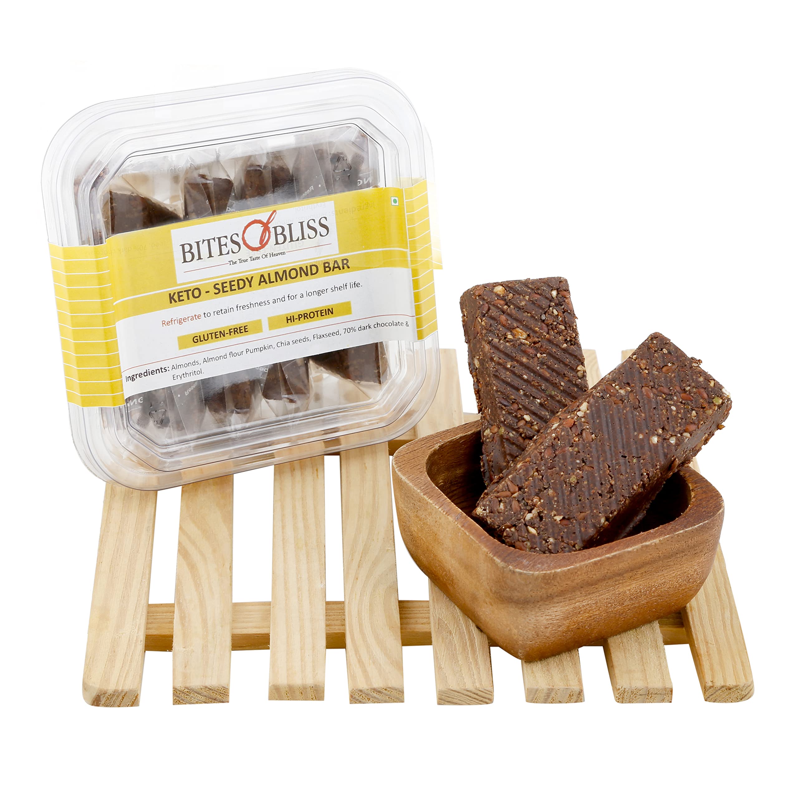 Bites of Bliss Date N Seeds Bar | Vegan Protein Bar Without Sugar | Dates, Almonds, Pumpkin, Sunflower, Flax, White & Black Sesame, Chia & Watermelon seeds | No Added Preservatives | Healthy Energy Bars | Double Pack — Amazon image 21