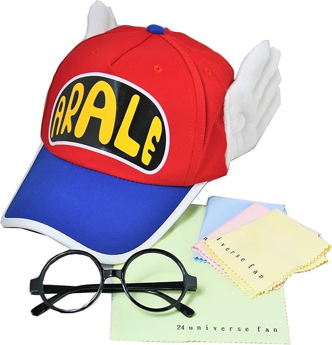 Amazon Co Jp コスプレ Dr スランプ アラレちゃん 帽子 とメガネ セット 大人用 54cm 60cm 24ユニバースグッズ セット ホビー