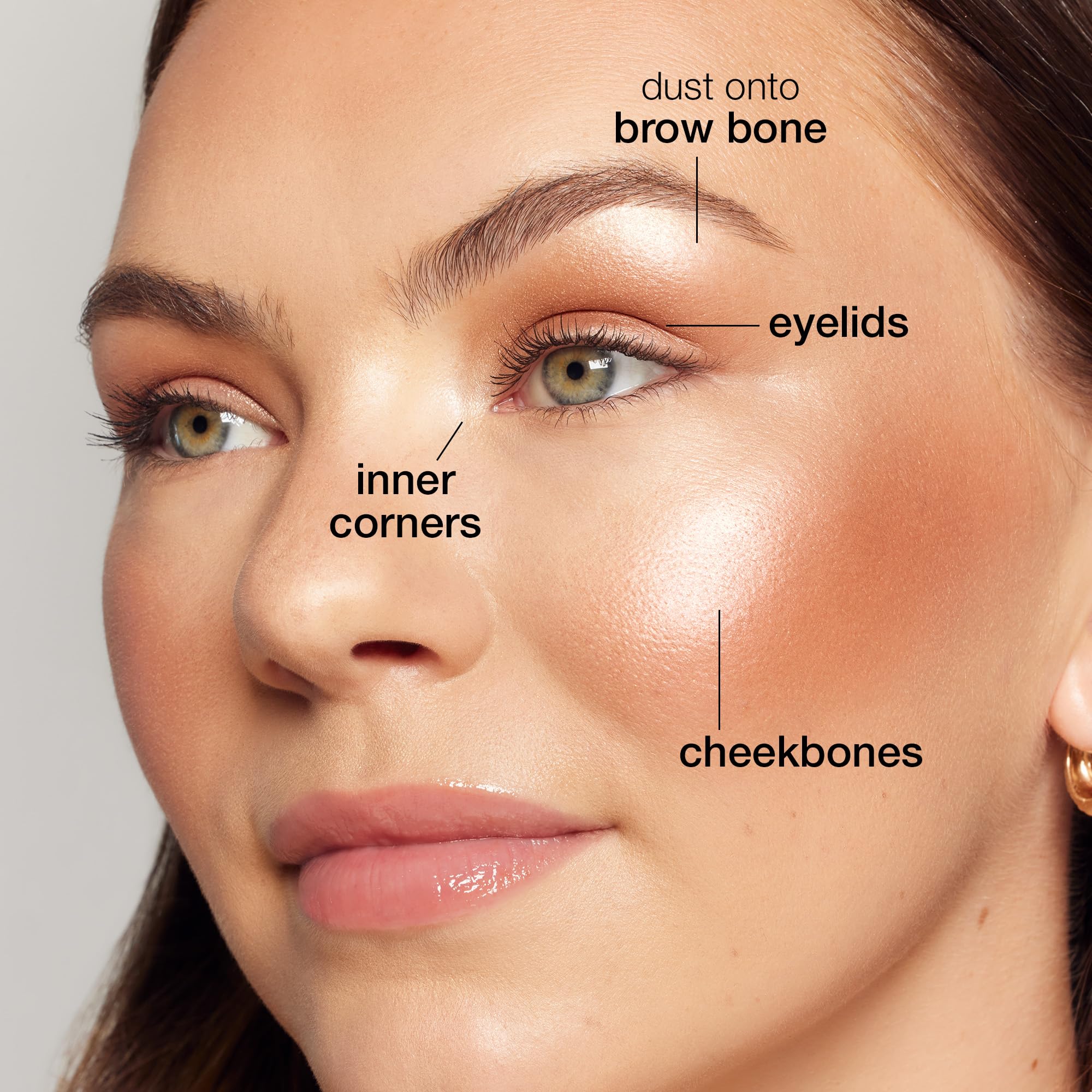 tarte glow wardrobe highlighting eye & cheek palette – Highlighter, Blush, Bronze & Eyeshadow All-in-One Face & Eye Viral Makeup for Everday Radiant Blendable Glow, Vegan & Cruelty Free, full size - 4