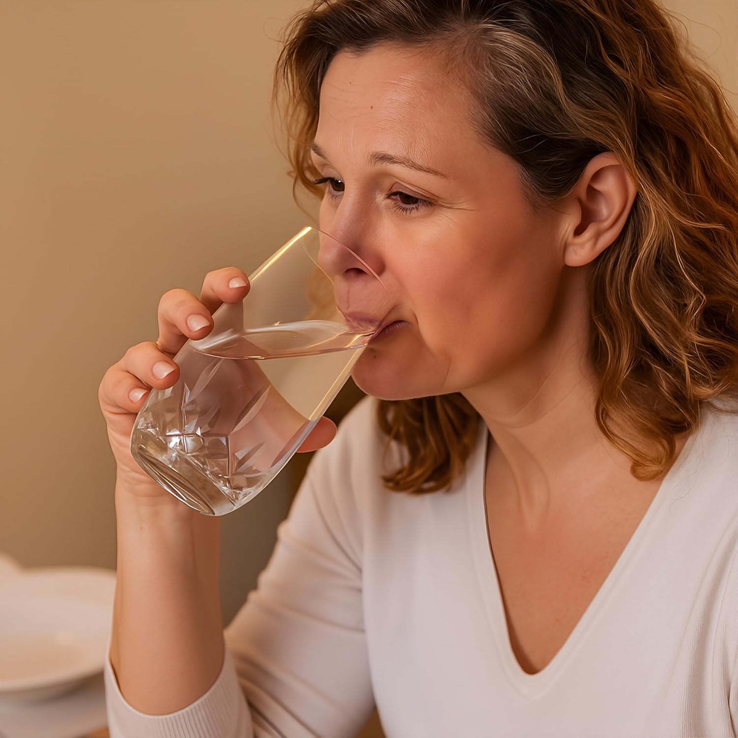 SHOSHIN Hand-Cut Highball Glasses – 17 oz Set of 4, Premium Lead-Free Crystal Drinking Glasses with Classic Pattern, Perfect for Water and Collins Cocktails, Dishwasher Safe