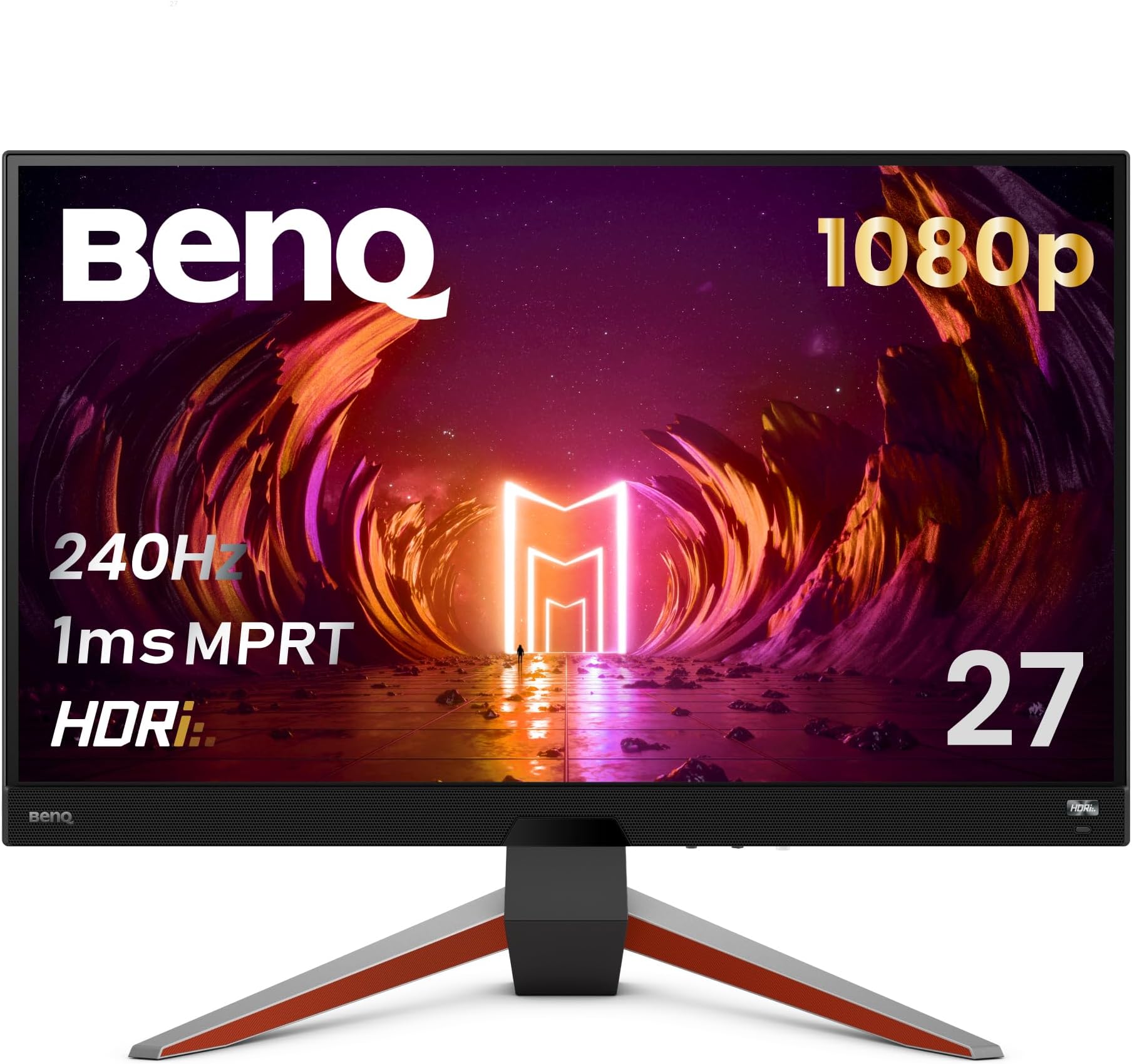 BenQ MOBIUZ EX270M Gaming Monitor 27" FHD 1080p 240Hz 1ms | IPS | HDRi | 99% sRGB | Freesync Premium | Eye-Care Tech | Adjustable Height, Swivel & Tilt | 2.1 Speakers | DisplayPort | HDMI | USB Hub