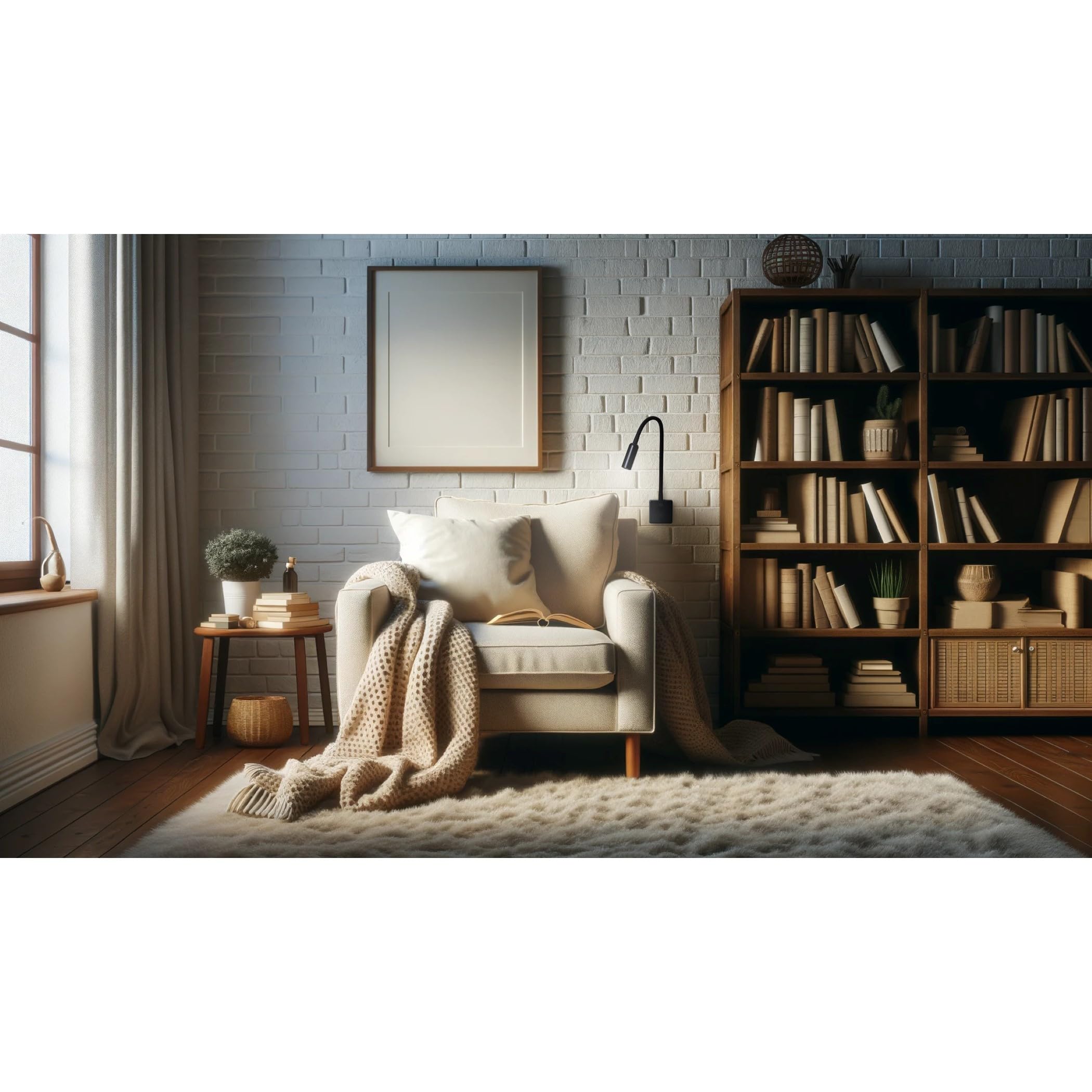 SEBSON Luce Notturna LED da Presa - Set da 2, dimmerabile, flessibile, 4W | Bianco neutro 4000K, Applique da Parete - Lampada da Lettura con Spina