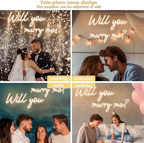 Miniatura 5 de Letrero de neón de feliz cumpleaños para telón de fondo, letrero de neón de feliz cumpleaños alimentado por USB, letrero LED para decoración de