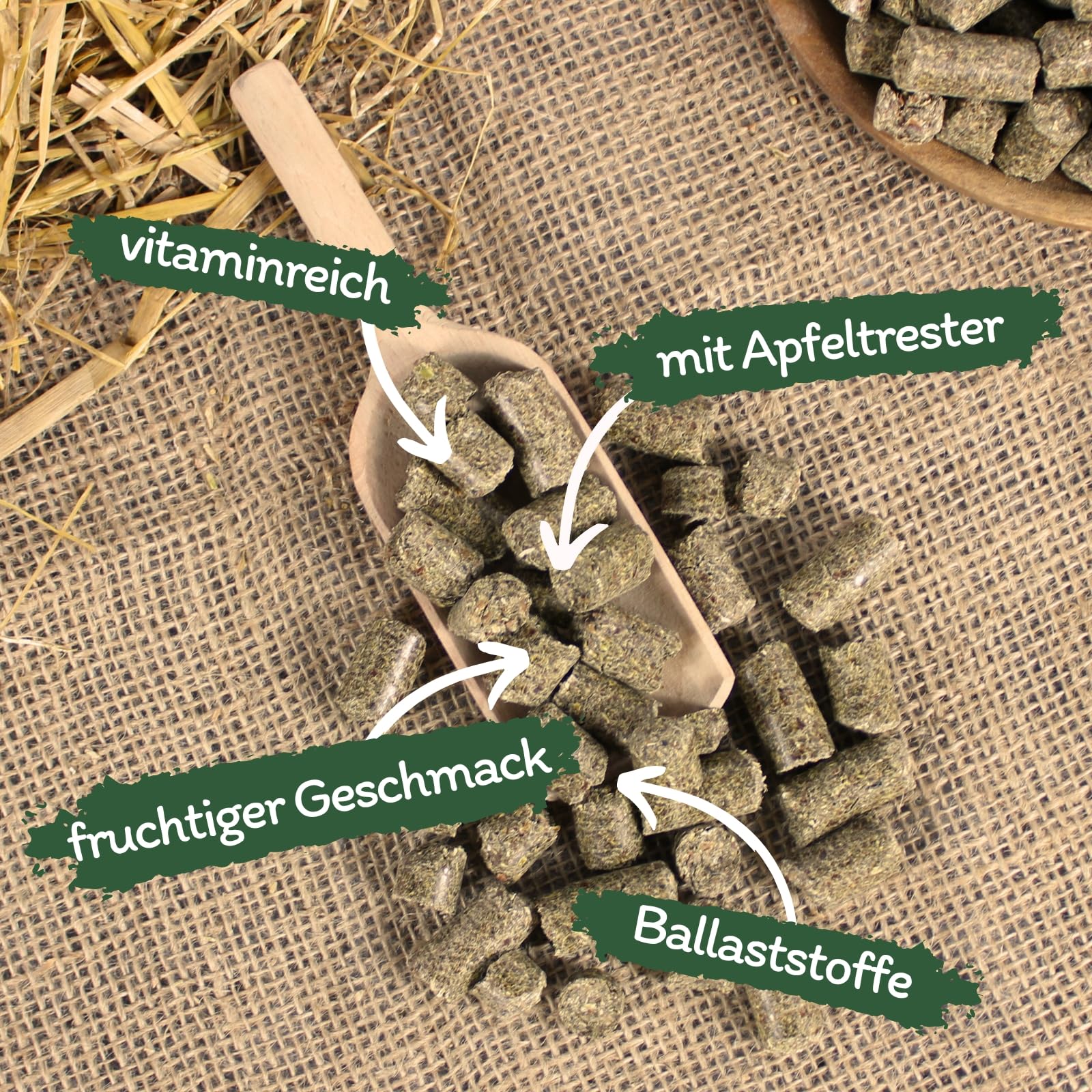 Lyra Horse® 10 kg Apfel Leckerli Pferde Pferdefutter Weizen Hafer & Äpfel
