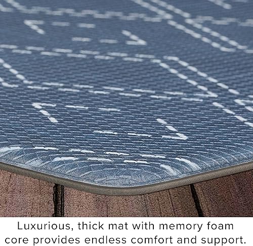 Miniatura 3 de Lucky Brand Alfombrilla de bienestar estampada  Tapete de cocina acolchado cómodo  Fácil de limpiar  Antifatiga y antideslizante  0.472 in San Luis