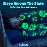 Kids Sleeping Bag for Boys & Girls, Glow in The Dark Sleeping Bags Kids Ages 3+, Large Kids Sleeping Bag with Pillow Pocket, Extra Soft Toddler Sleeping Bag - Kids Sleep Bag Blanket (66'' x 33")