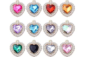 Crystal Heart Pendants: Radiant Embellishments for Your Creations