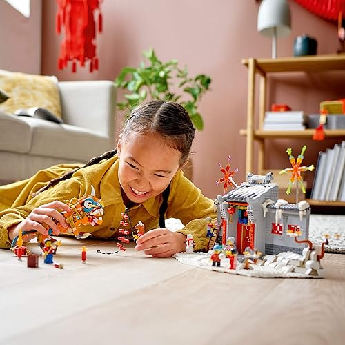 Miniatura 3 de LEGO Story of Nian 80106 Kit de construcción; coleccionable, educativo, juguete de regalo de año nuevo lunar para niños, nuevo 2021 (1,067 piezas)